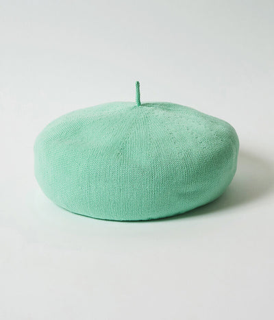 Cotton Beret (with Cabillou) - EMERALD GREEN