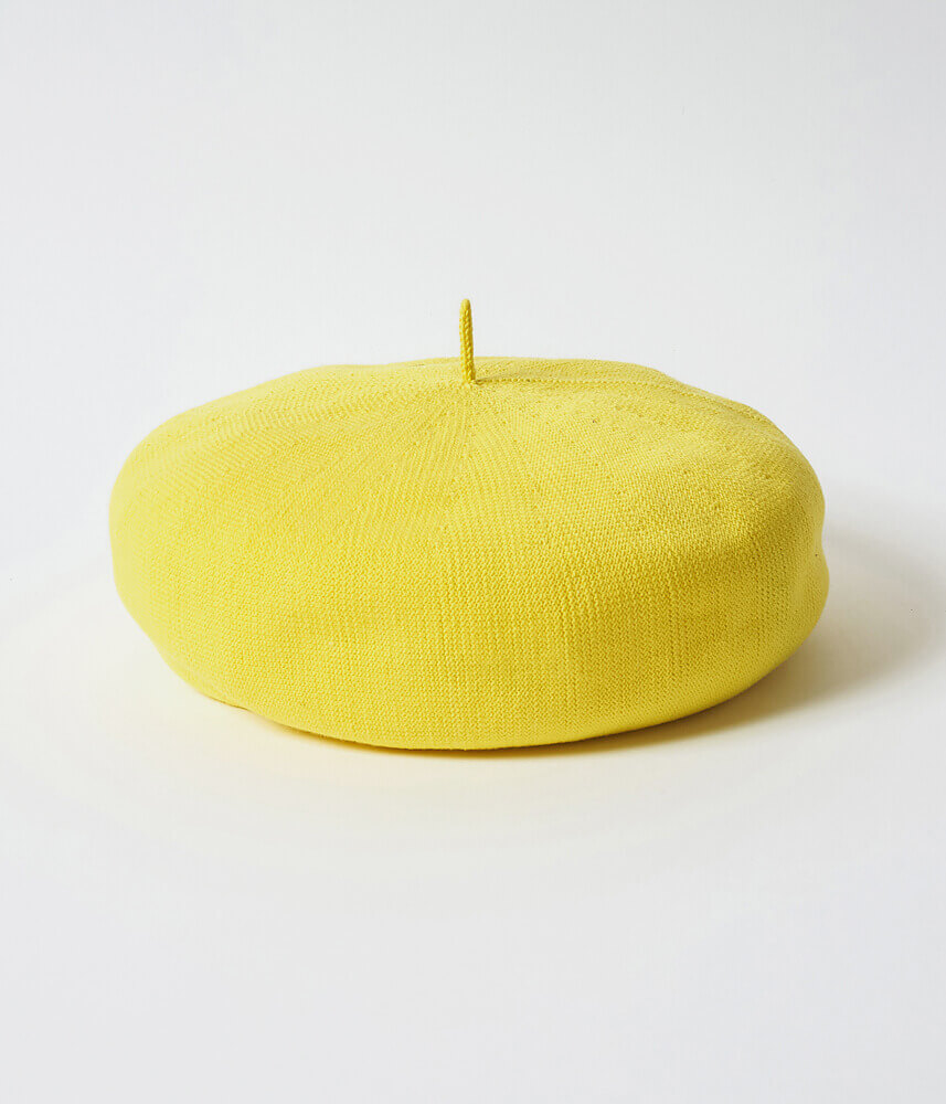 Cotton Beret (with Cabillou) - YELLOW