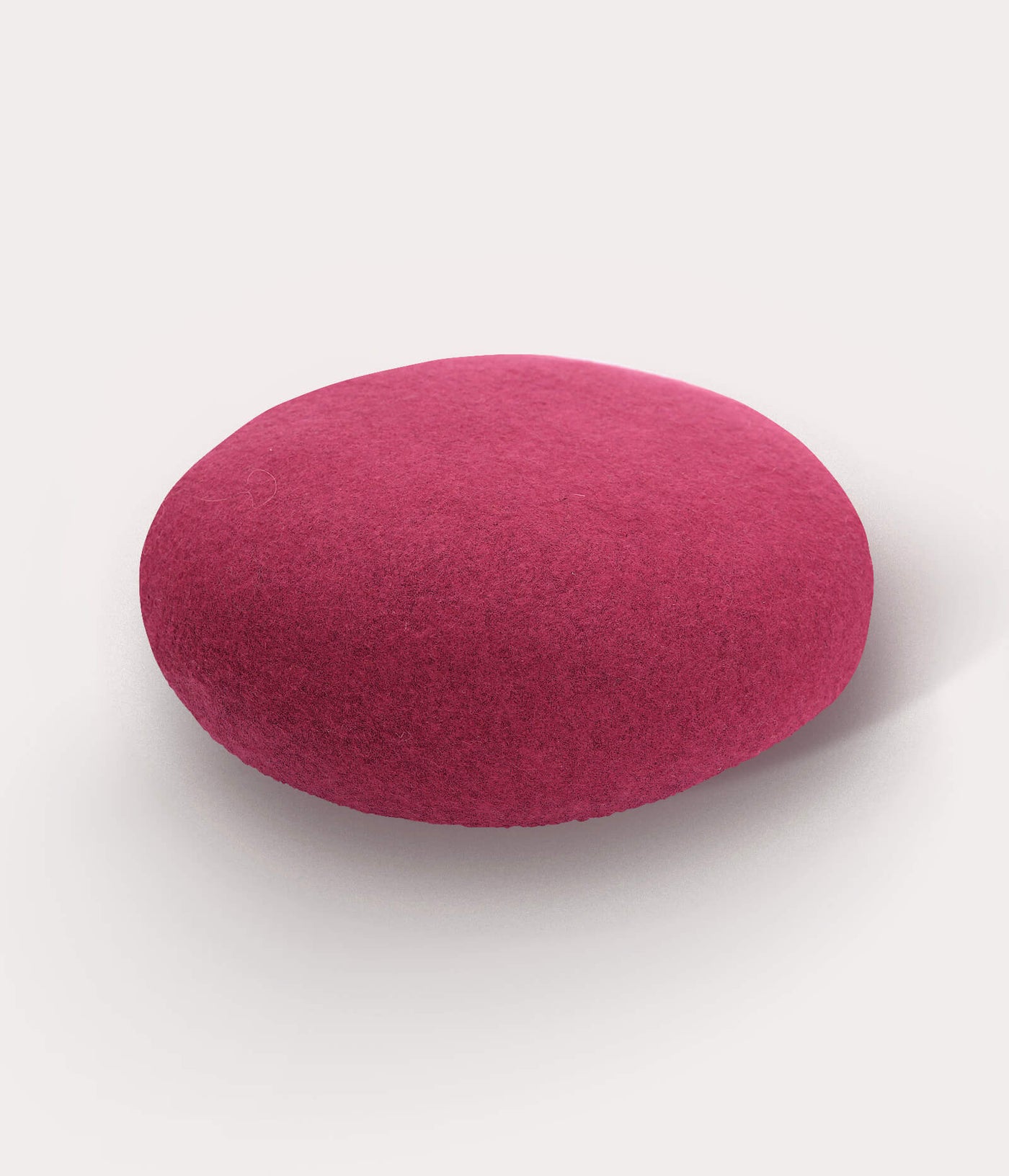 Merino Wool Beret- Rose Pink