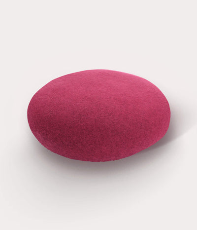 Merino Wool Beret- Rose Pink