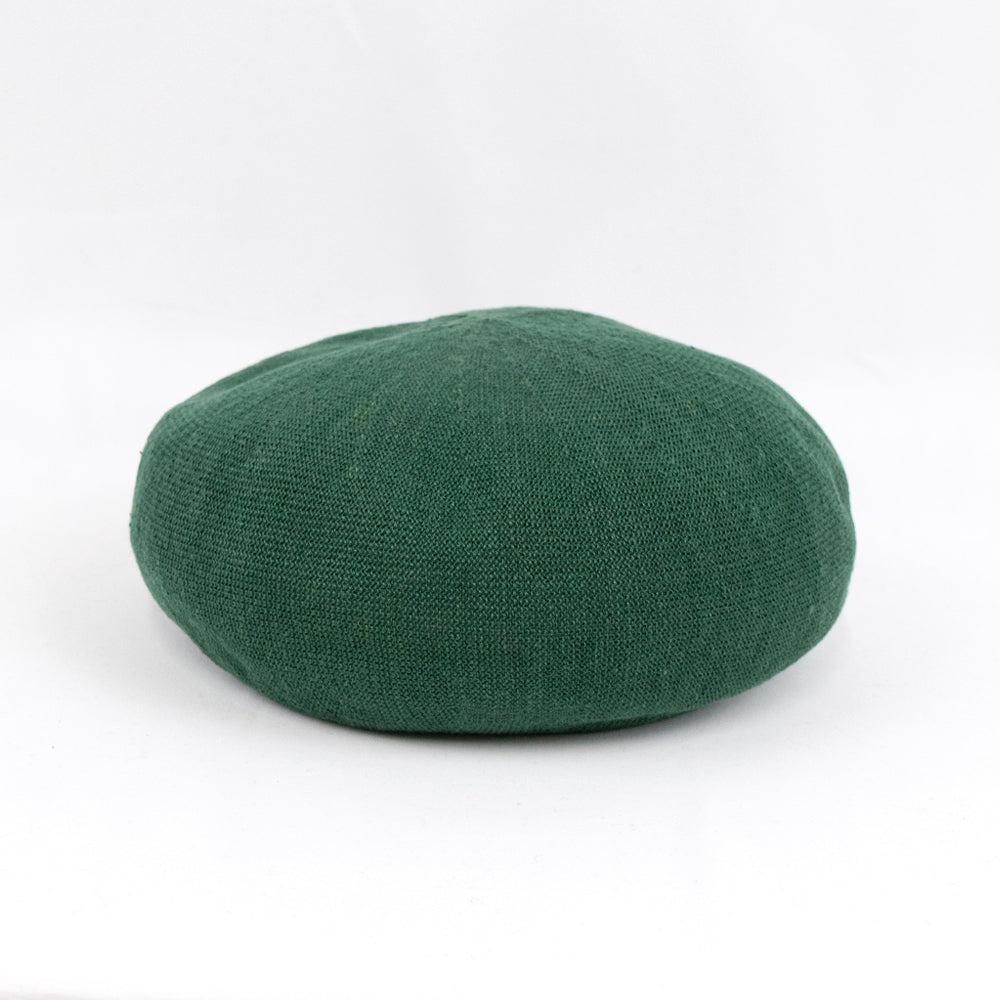 Linen Beret - GREEN