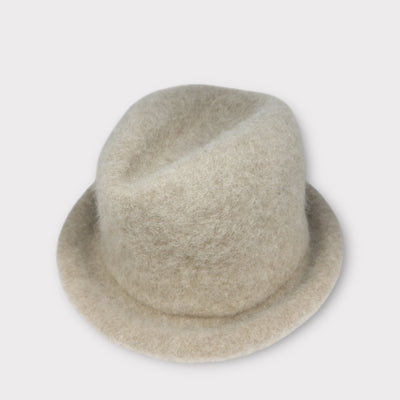 Alpaca Fedora Hat - BEIGE