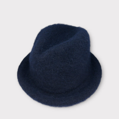 Alpaca Fedora Hat - NAVY