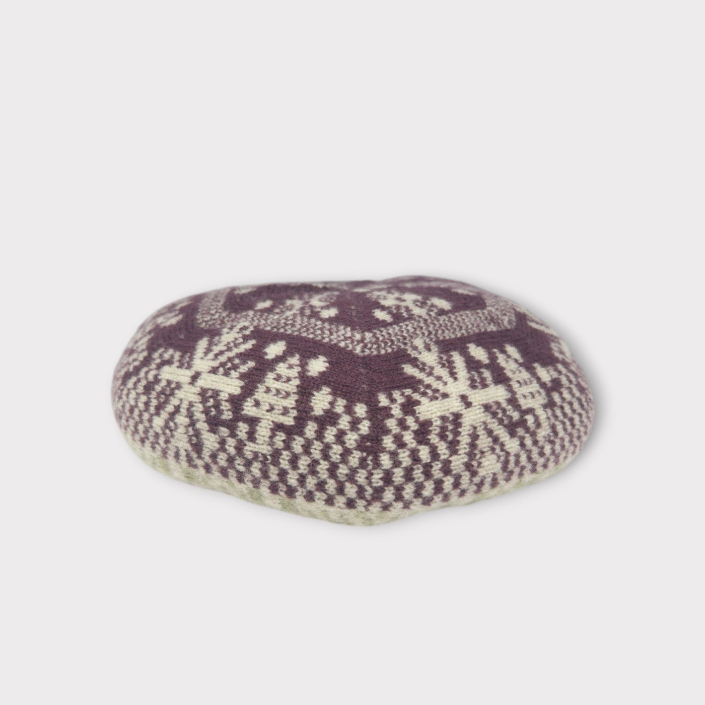 雪柄ベレー PURPLE