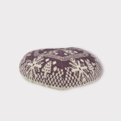 雪柄ベレー PURPLE