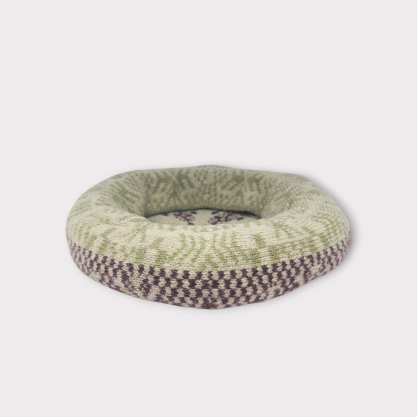 雪柄ベレー PURPLE