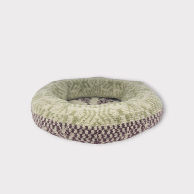 雪柄ベレー PURPLE