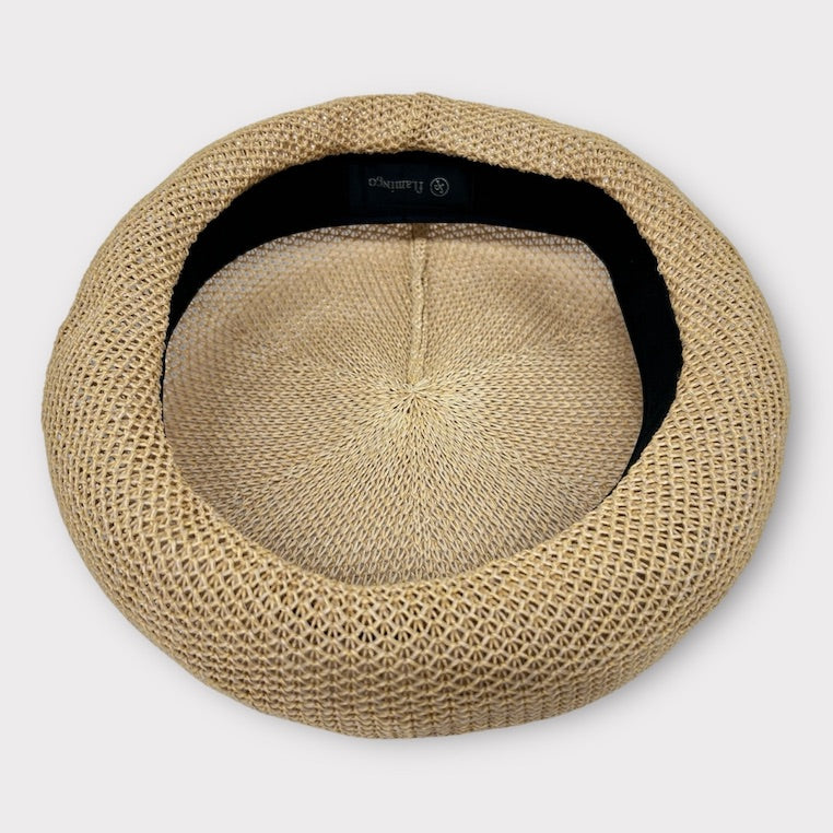 ミテ　えん帽子/和紙ブレード（ベージュ） ミテ えん帽子/和紙ブレード（ベージュ） ミテ えん帽子/和紙ブレード