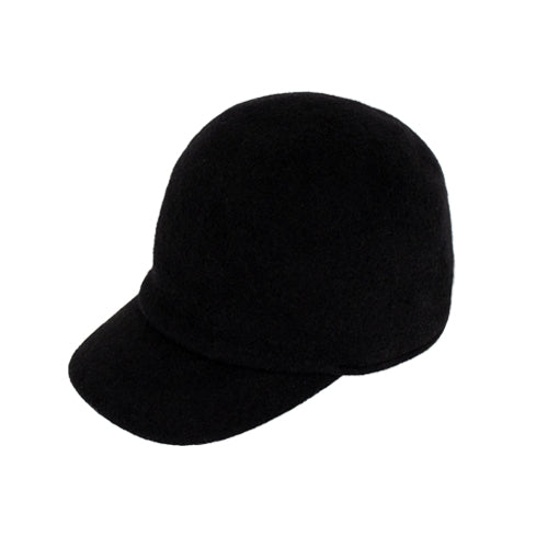 Merino Wool Cap - BLACK