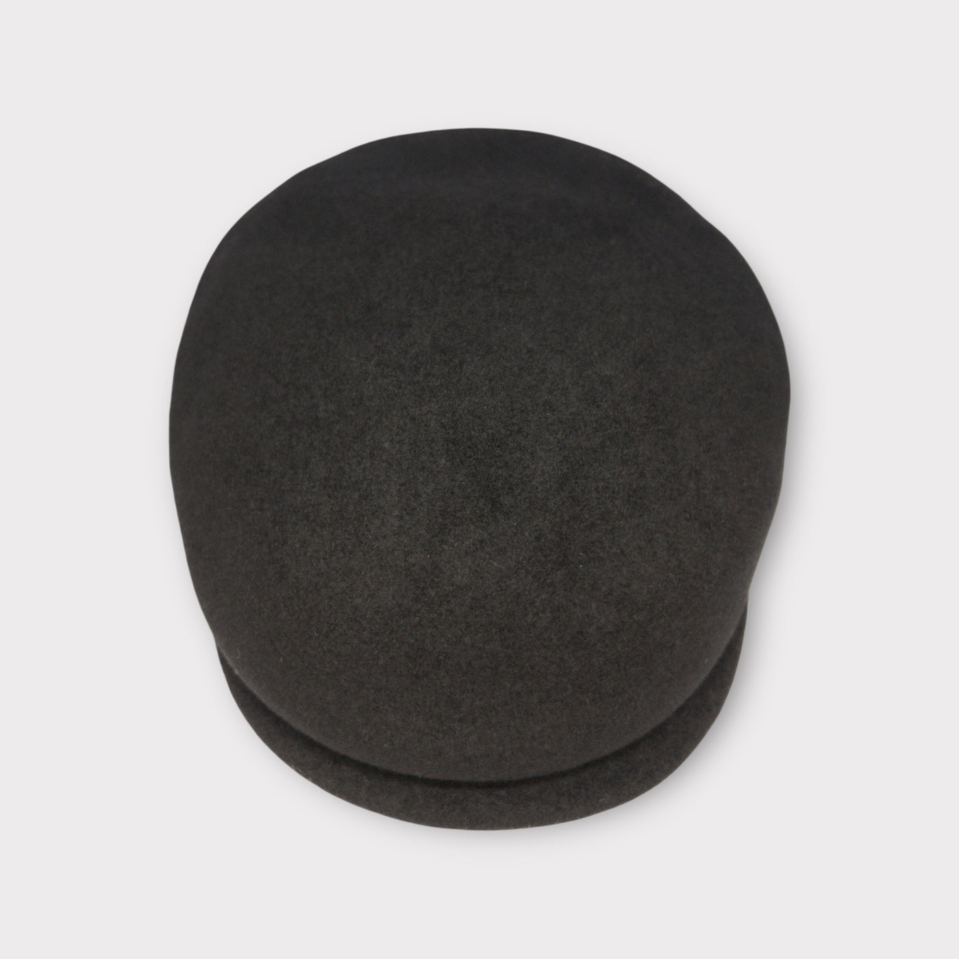 Merino Wool Flat Cap (Long Brim) - BLACK