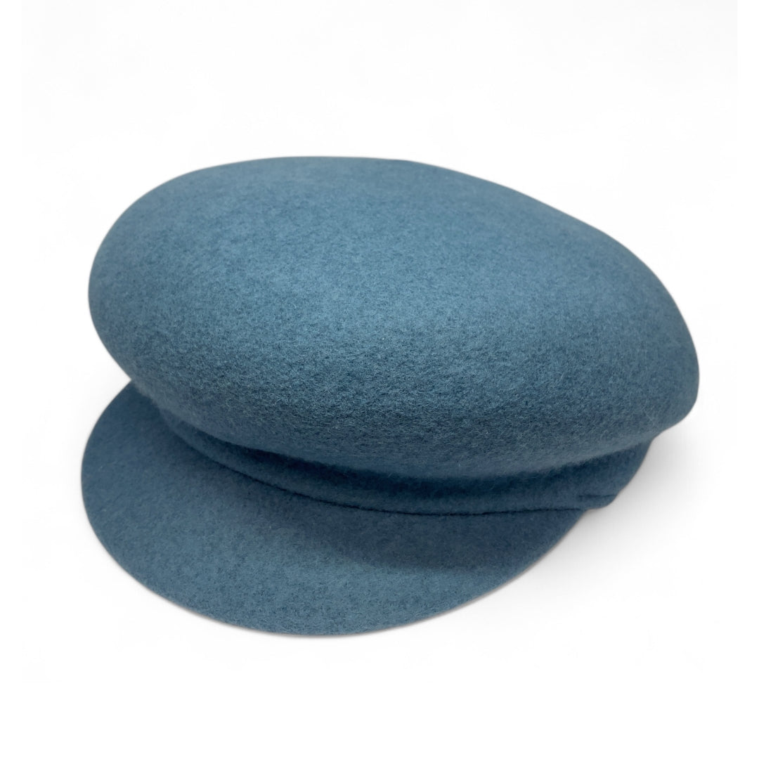 Merino Wool Casquette - TURQUOISE BLUE