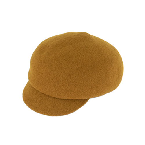 Merino Wool Casquette - MUSTARD YELLOW