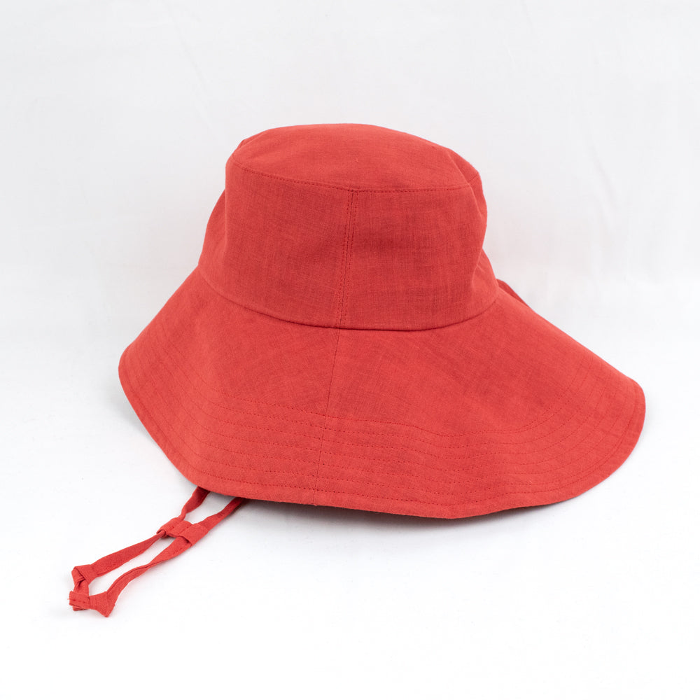 Linen Hat - RED