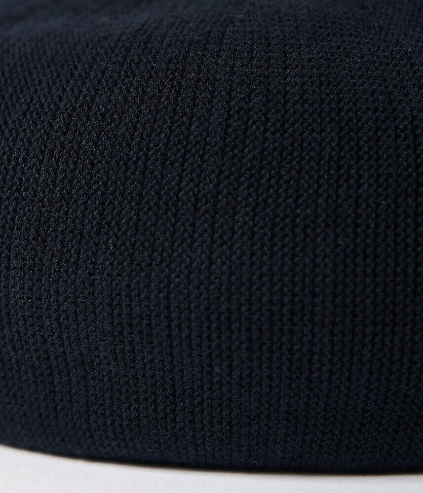 Cotton Beret (with Cabillou) - NAVY BLUE
