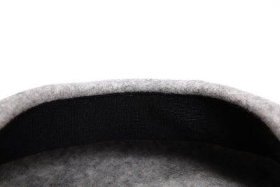 Merino Wool Beret- Right Gray Mix